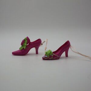 Pink and Green Minatare High Heel Shoes Christmas Ornament